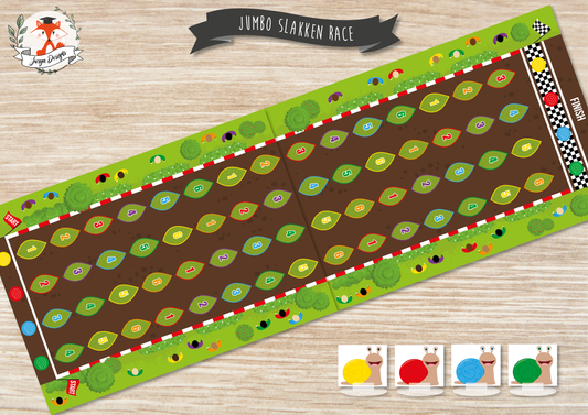 Jumbo Slakken Race - Juf Surya Designs