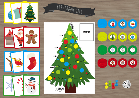 Kerstboom Spel - Juf Surya Designs