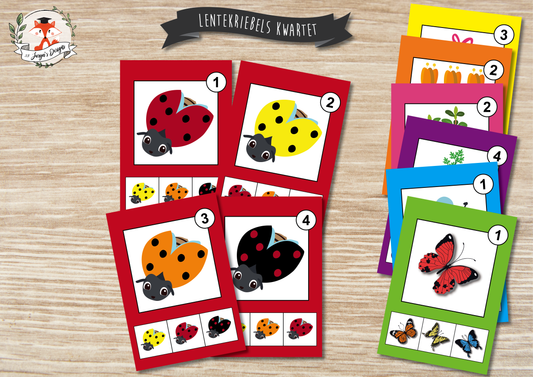 Lentekriebels Kwartet - Juf Surya Designs