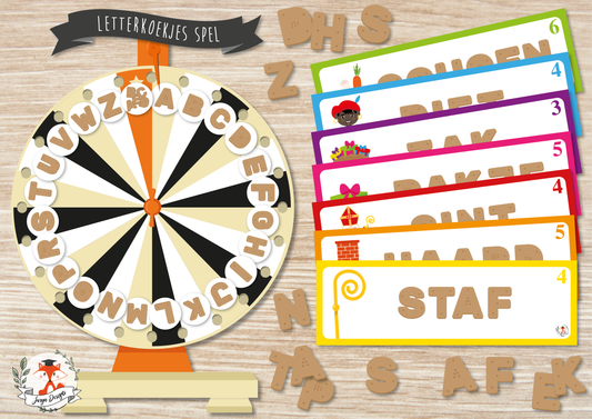 Jeu de biscuits aux lettres