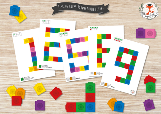 Lier des cubes de cartes de construction Figures