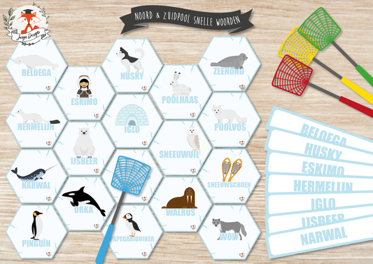 Noord & Zuidpool Snelle Woorden