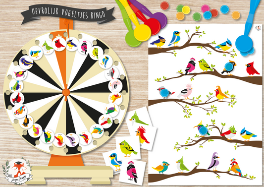 Opvrolijk Vogeltjes Bingo