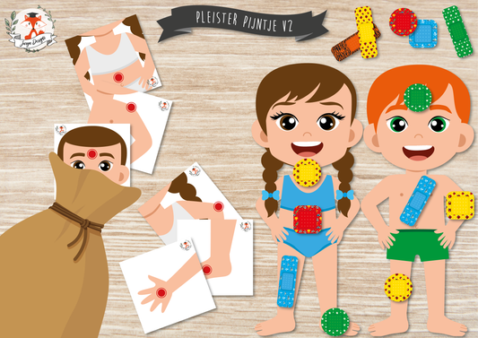 Pleister Pijntje V1&2 - Juf Surya Designs