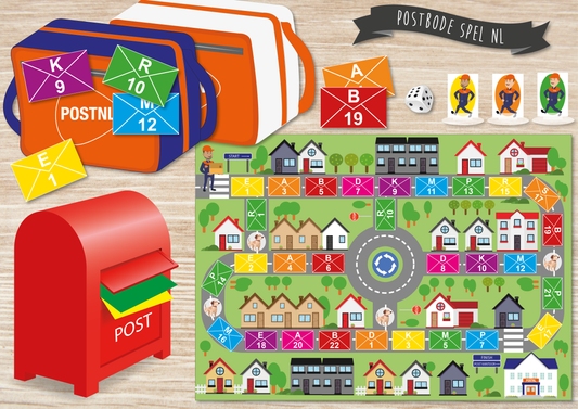 Postbode Spel NL - Juf Surya Designs