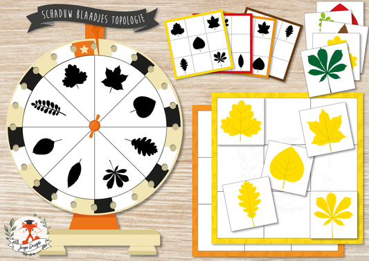 Schaduw Blaadjes Topologie - Juf Surya Designs