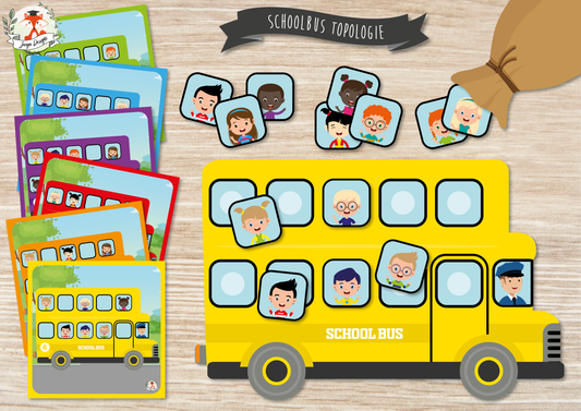 Schoolbus Topologie - Juf Surya Designs