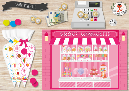 Snoep Winkeltje - Juf Surya Designs