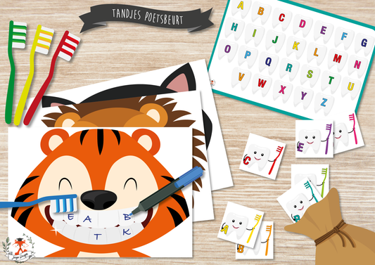 Tandjes Poetsbeurt - Juf Surya Designs