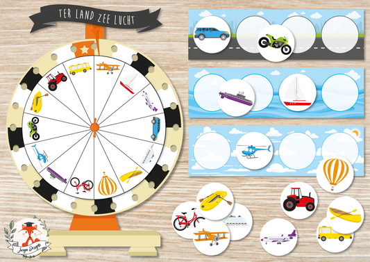 Ter Land Zee Lucht - Juf Surya Designs