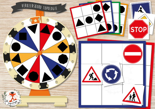 Verkeersbord Topologie - Juf Surya Designs