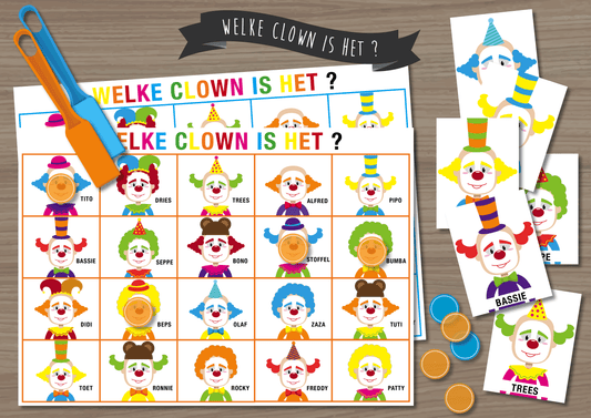 Welke Clown is Het? - Juf Surya Designs