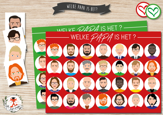 Welke Papa is Het? - Juf Surya Designs