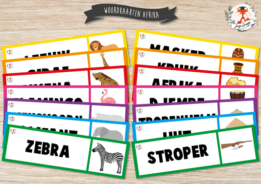 Word cards: Africa
